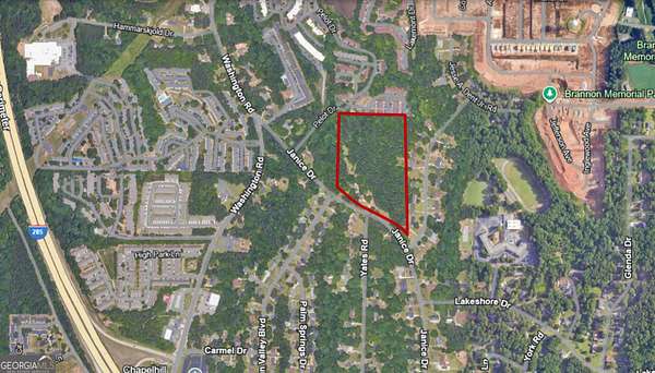 11.1 Acres of Recreational Land for Sale in College Park, Georgia