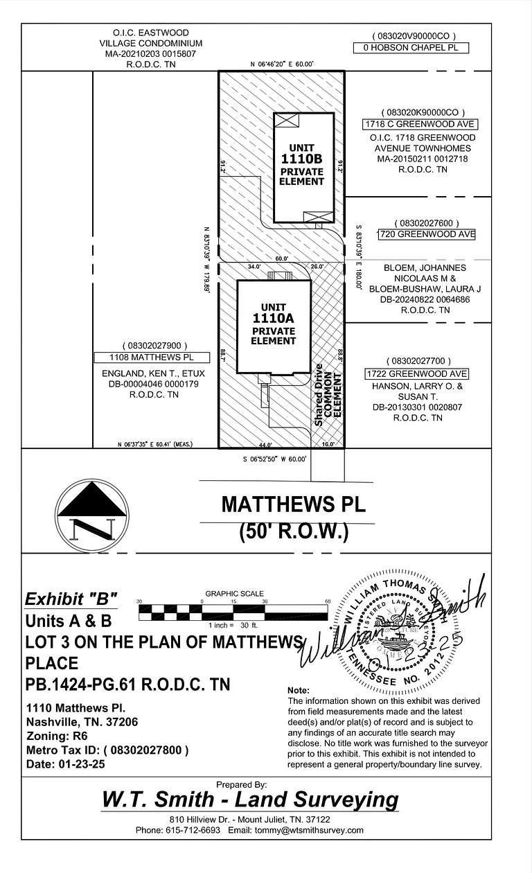 0.26 Acres of Residential Land for Sale in Nashville, Tennessee