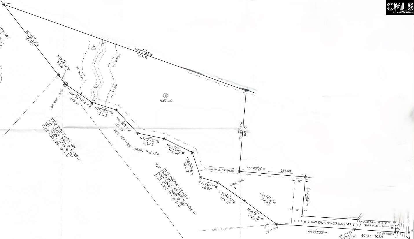 11.6 Acres of Land for Sale in Leesville, South Carolina