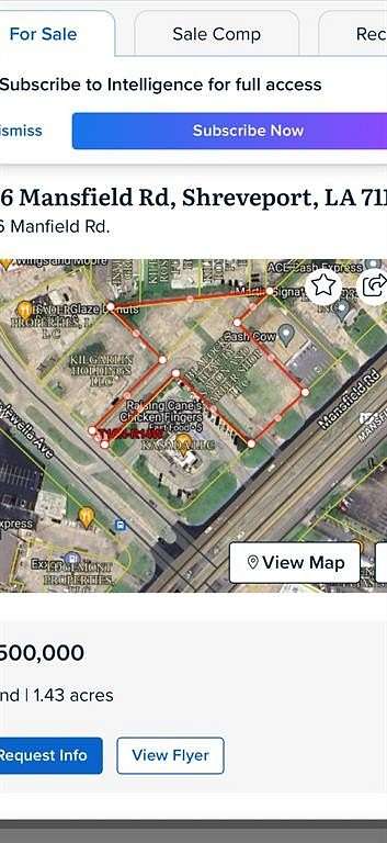 1 Acre of Land for Sale in Shreveport, Louisiana