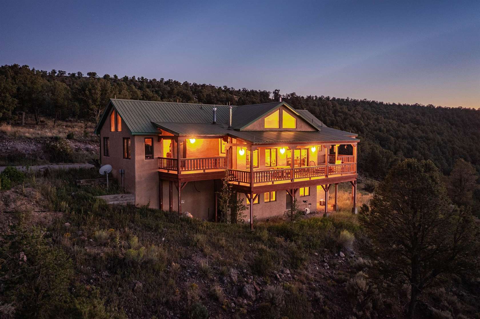 5.18 Acres of Land with Home for Sale in San Cristobal, New Mexico