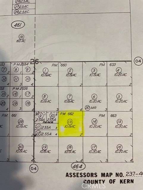 10.2 Acres of Land for Sale in Mojave, California