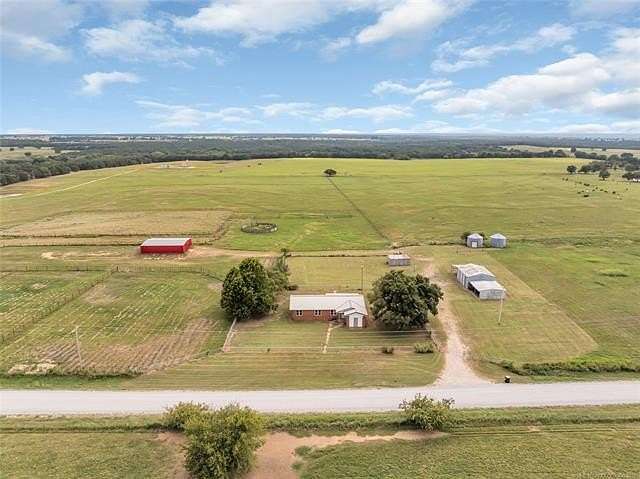 136 Acres of Agricultural Land with Home for Sale in Wilson, Oklahoma
