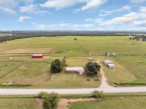 136 Acres of Agricultural Land with Home for Sale in Wilson, Oklahoma
