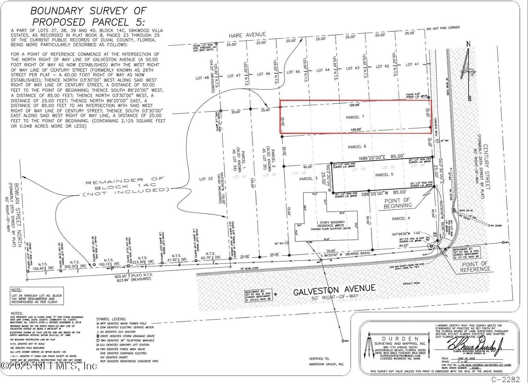 0.07 Acres of Land for Sale in Jacksonville, Florida