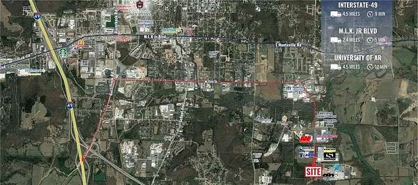 4.16 Acres of Improved Mixed-Use Land for Sale in Fayetteville, Arkansas