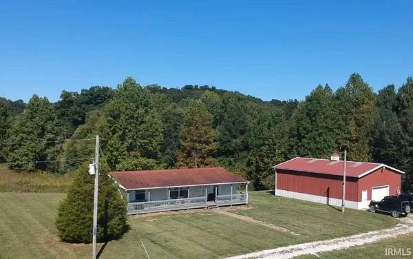 28.7 Acres of Recreational Land with Home for Sale in Paoli, Indiana