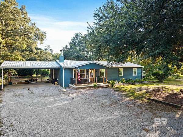 2.23 Acres of Residential Land with Home for Sale in Summerdale, Alabama