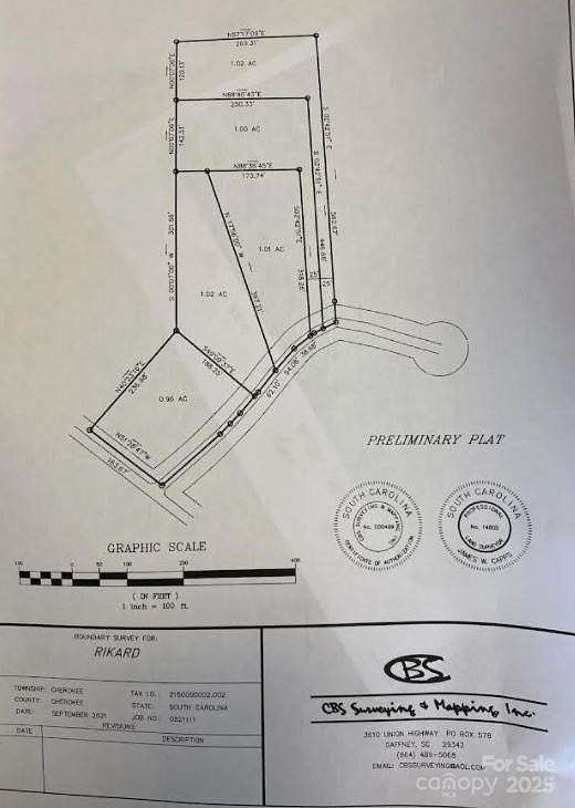 2 Acres of Residential Land for Sale in Blacksburg, South Carolina