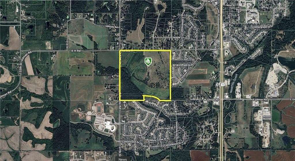 154 Acres of Land for Sale in Lansing, Kansas
