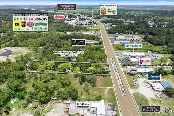 1.34 Acres of Residential Land for Sale in Crystal River, Florida