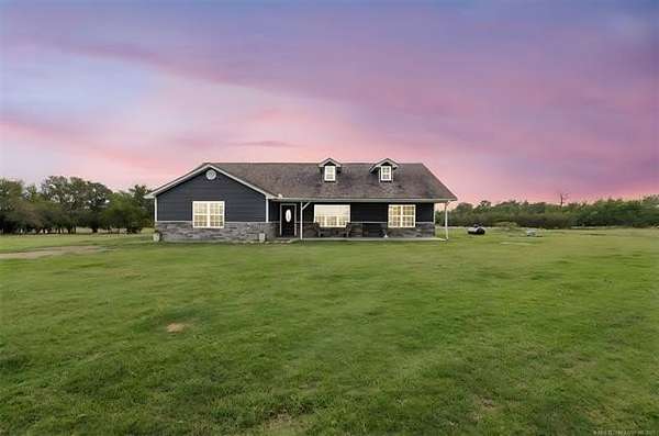 160 Acres of Agricultural Land with Home for Sale in Valliant, Oklahoma