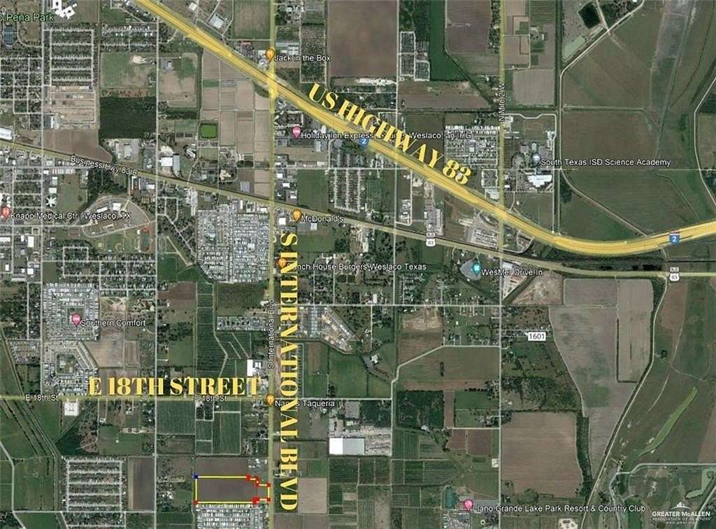 19.6 Acres of Mixed-Use Land for Sale in Weslaco, Texas