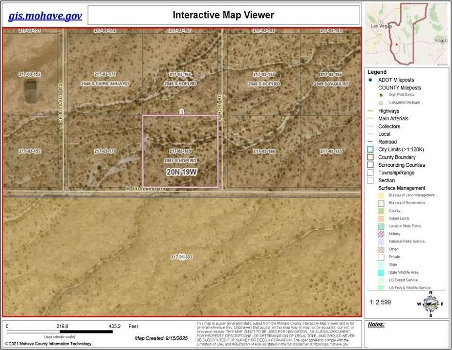 2 Acres of Land for Sale in Golden Valley, Arizona