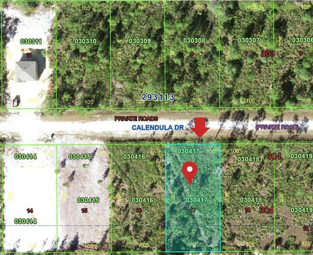 0.5 Acres of Residential Land for Sale in Indian Lake Estates, Florida