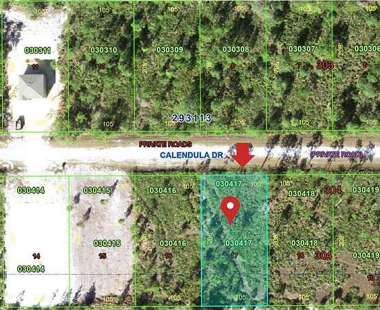 0.5 Acres of Residential Land for Sale in Indian Lake Estates, Florida