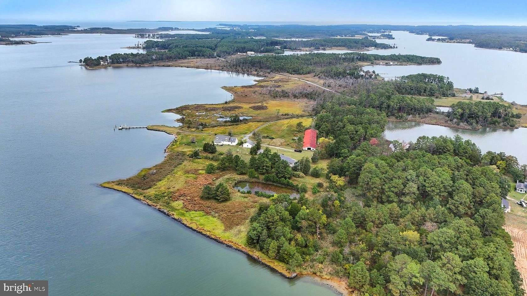 14.5 Acres of Land with Home for Sale in Cambridge, Maryland