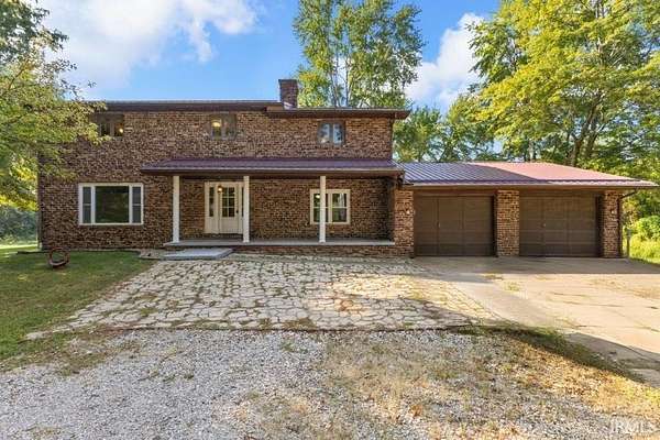 6.4 Acres of Residential Land with Home for Sale in Shelburn, Indiana