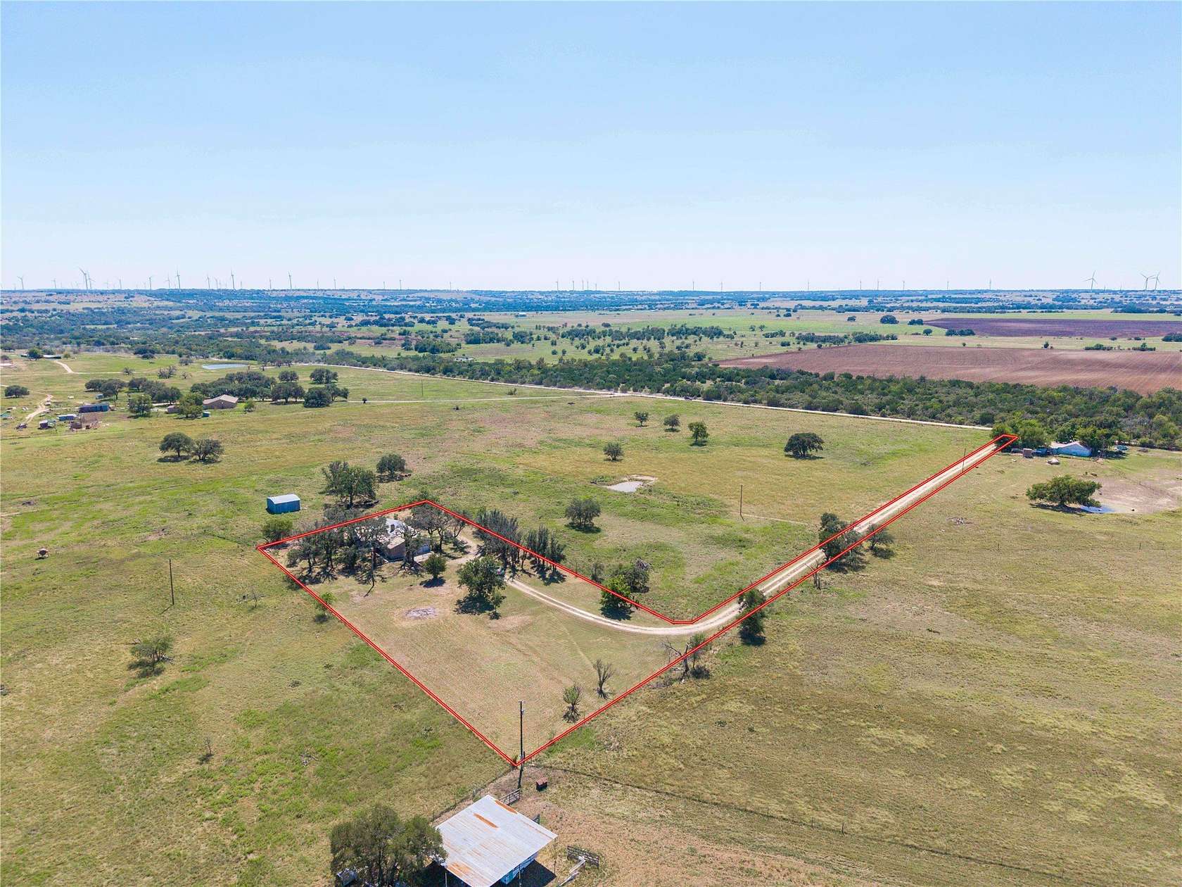 2 Acres of Land with Home for Sale in Goldthwaite, Texas