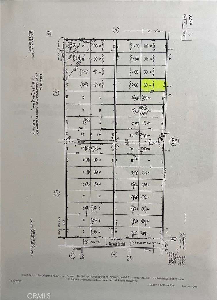 5 Acres of Land for Sale in Lancaster, California