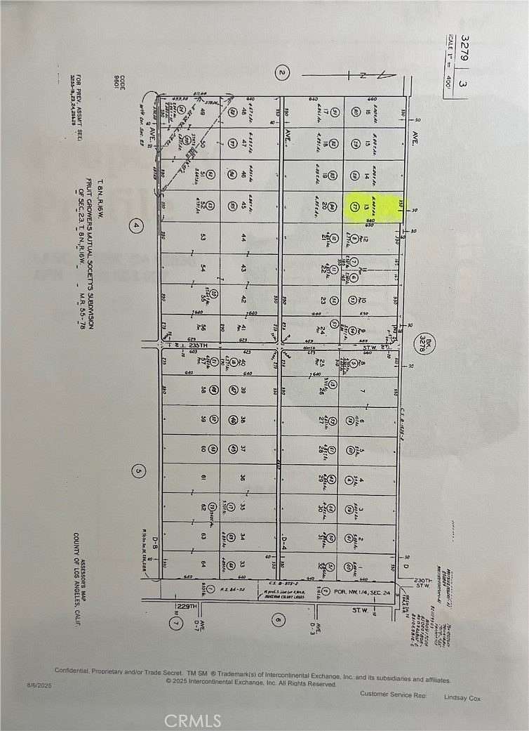 5 Acres of Land for Sale in Lancaster, California