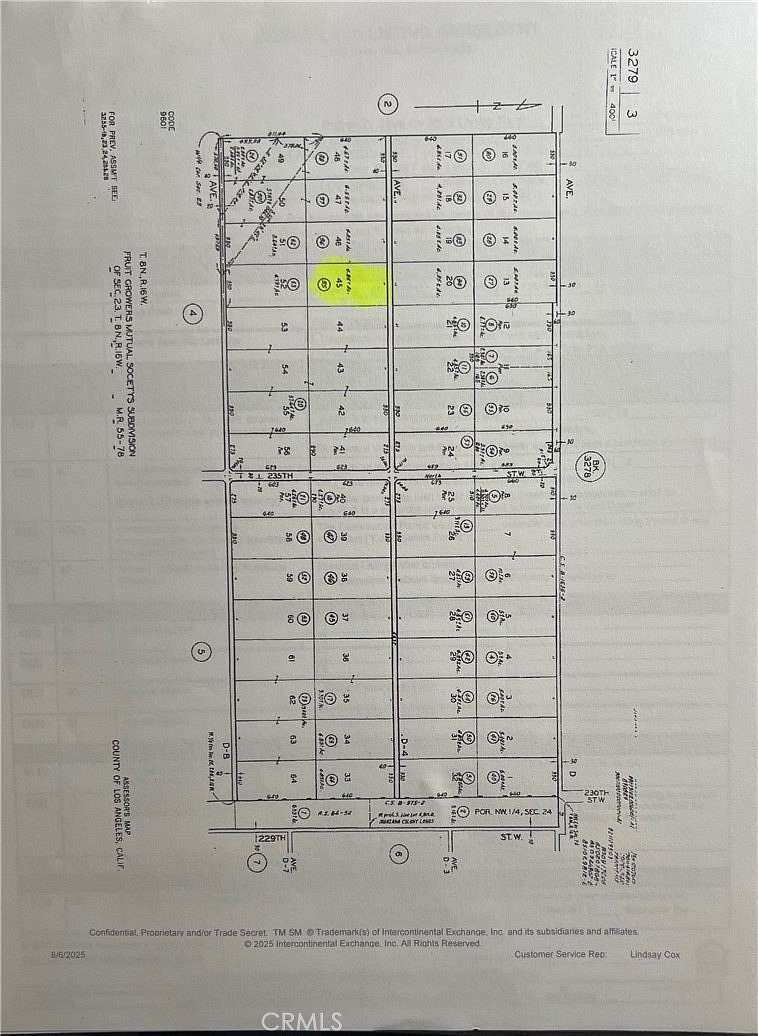 4.86 Acres of Land for Sale in Lancaster, California