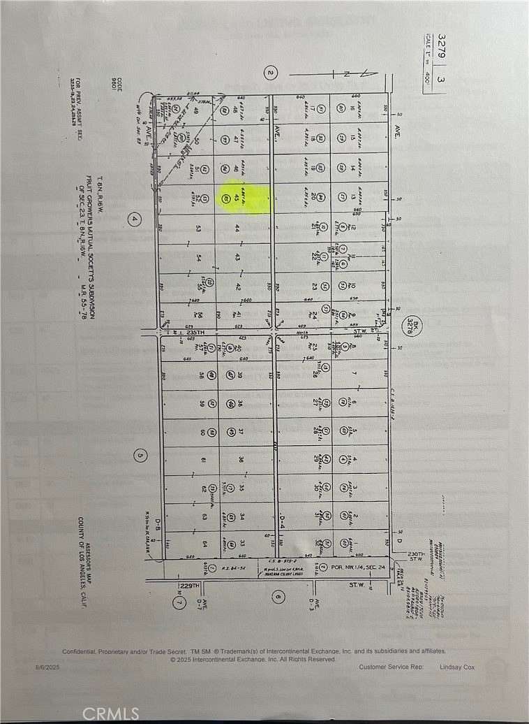4.86 Acres of Land for Sale in Lancaster, California