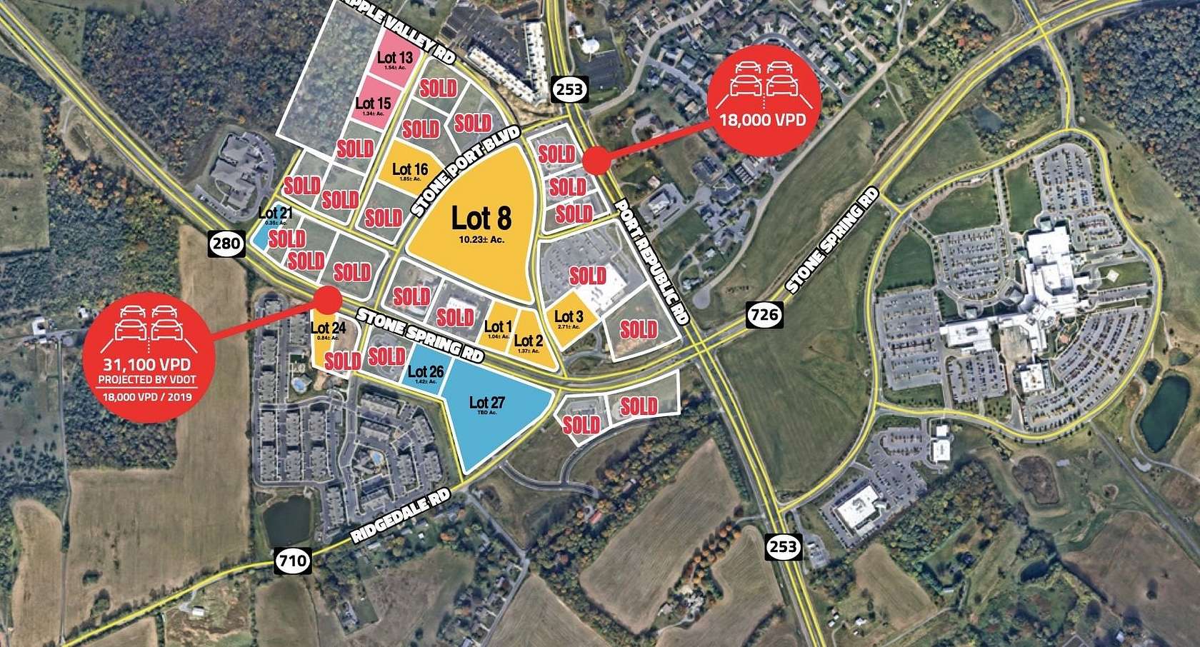 1.5 Acres of Commercial Land for Sale in Harrisonburg, Virginia