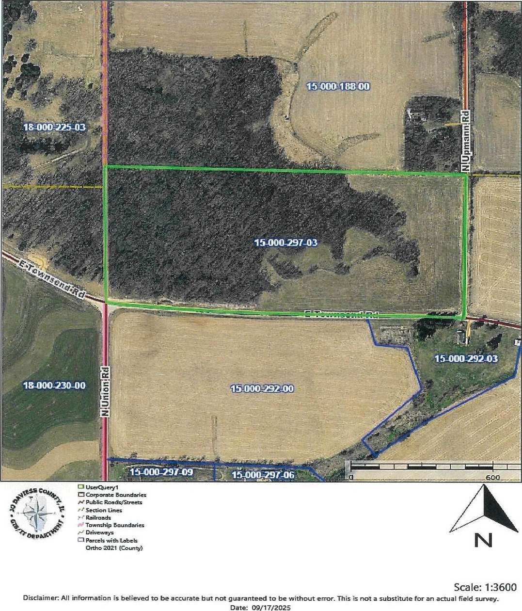 22.7 Acres of Recreational Land & Farm for Sale in Stockton, Illinois