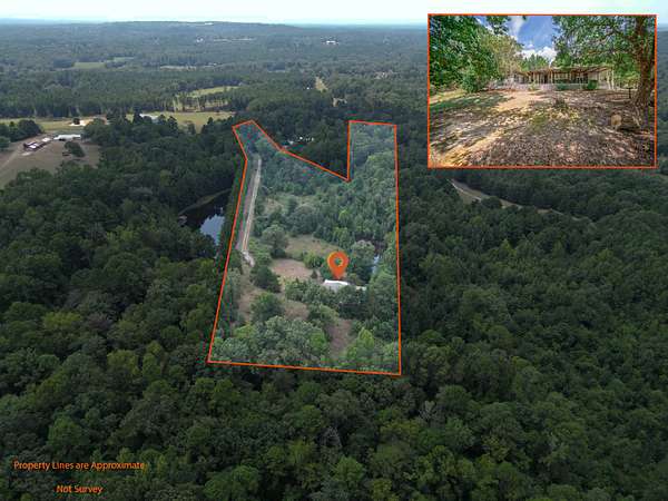 9.6 Acres of Residential Land with Home for Sale in Gilmer, Texas