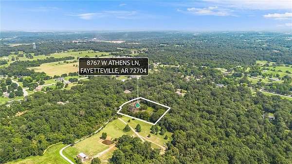 2.14 Acres of Residential Land with Home for Sale in Fayetteville, Arkansas
