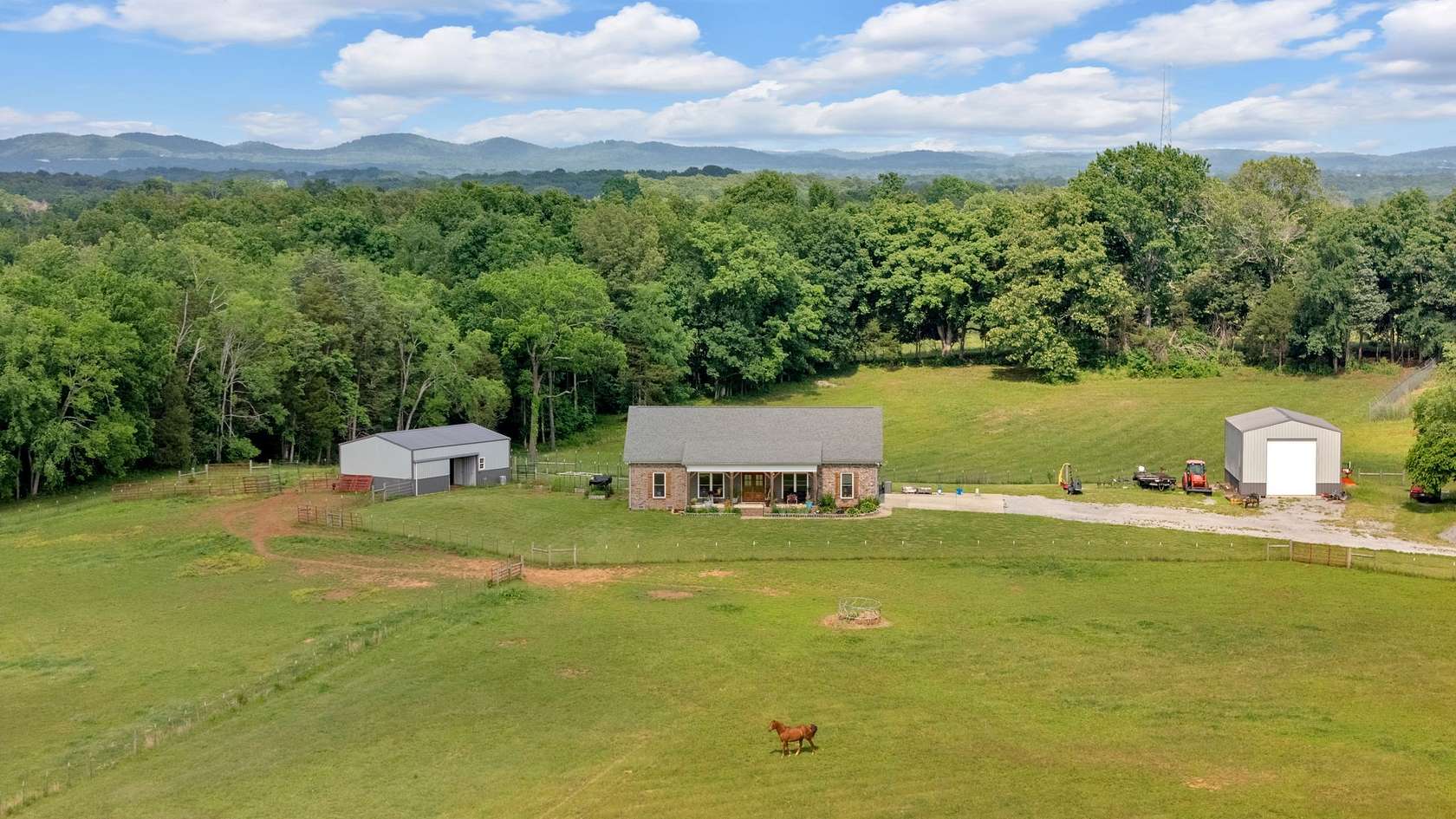 41.3 Acres of Land with Home for Sale in Shelbyville, Tennessee