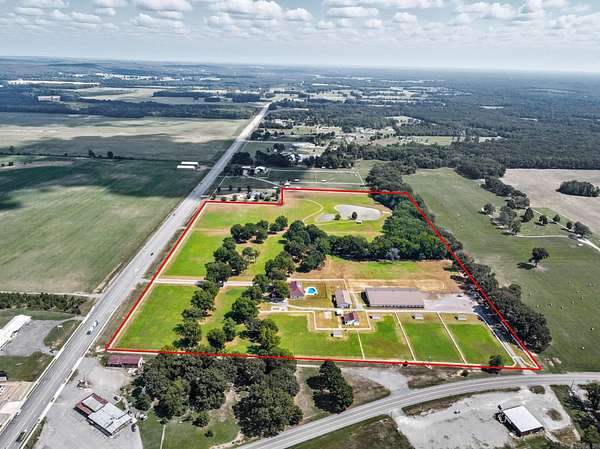 51.2 Acres of Agricultural Land with Home for Sale in El Paso, Arkansas