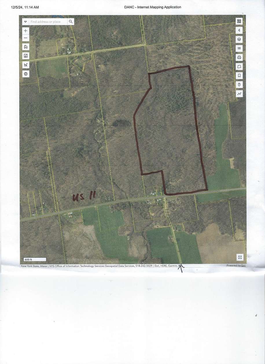 98 Acres of Recreational Land for Sale in North Lawrence, New York
