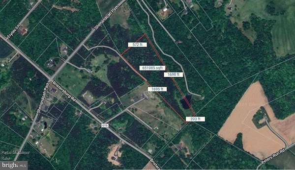 14.3 Acres of Land for Sale in Catlett, Virginia