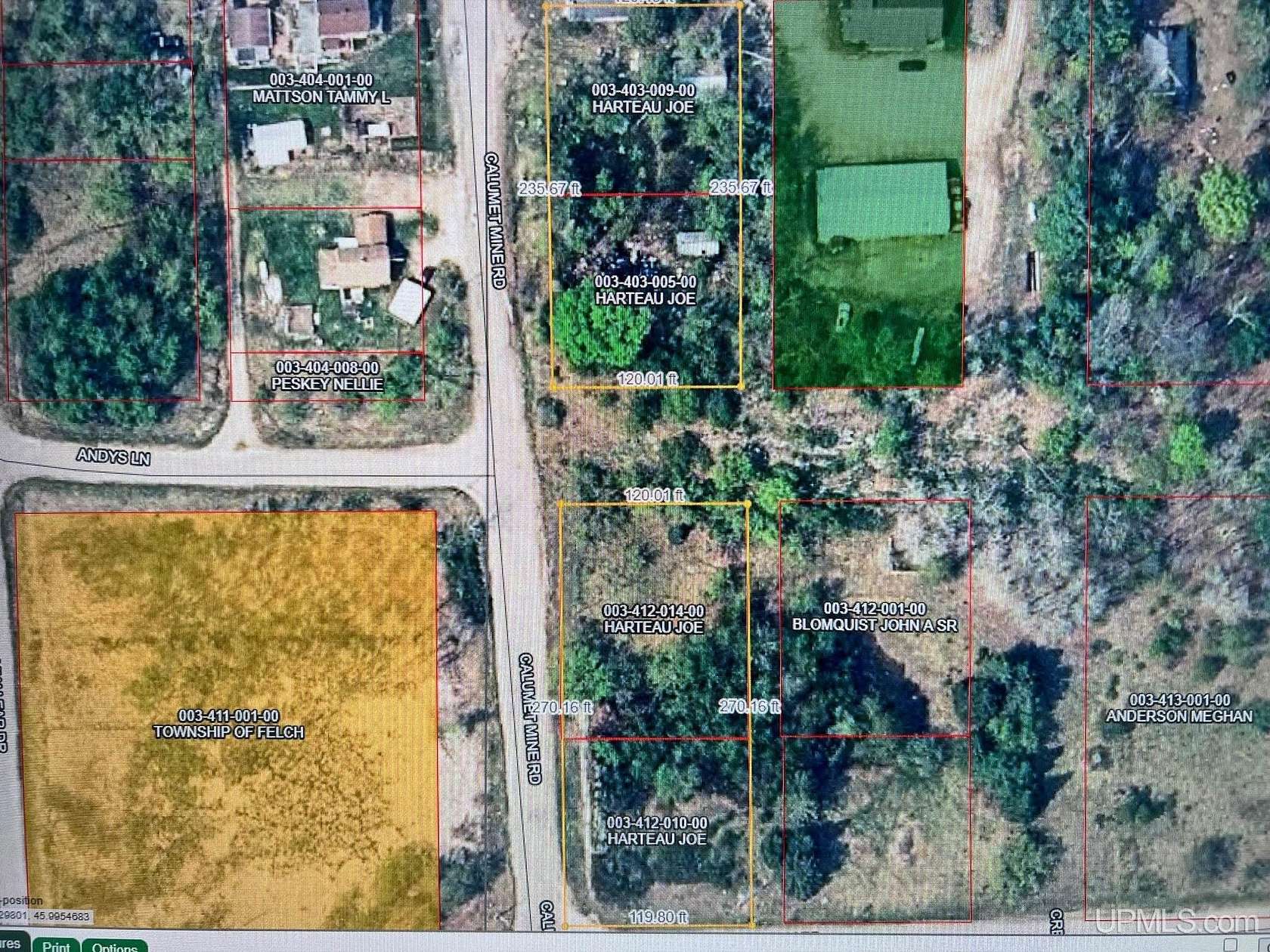 1.39 Acres of Commercial Land for Sale in Felch, Michigan