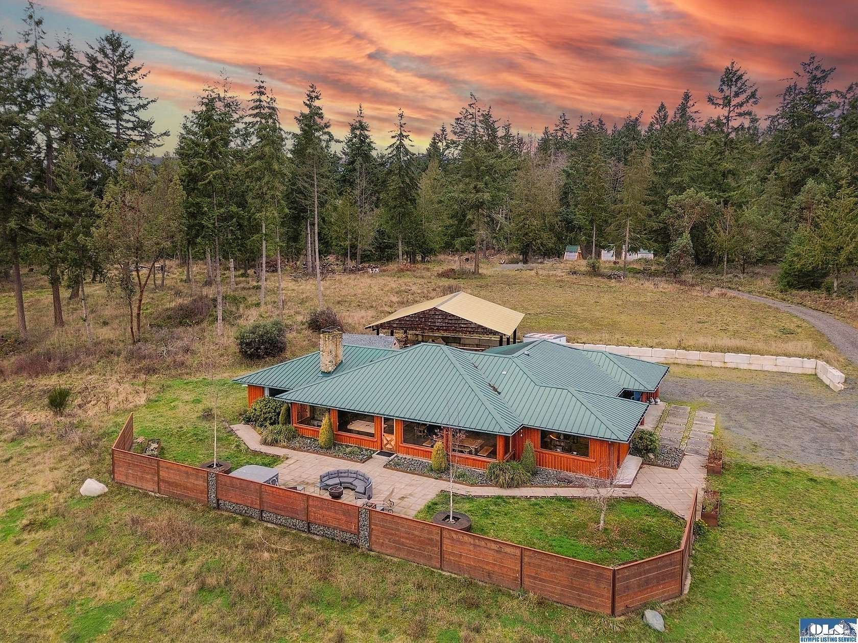 6.83 Acres of Land with Home for Sale in Port Angeles, Washington