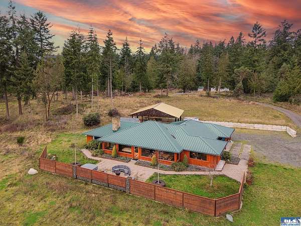 6.83 Acres of Land with Home for Sale in Port Angeles, Washington