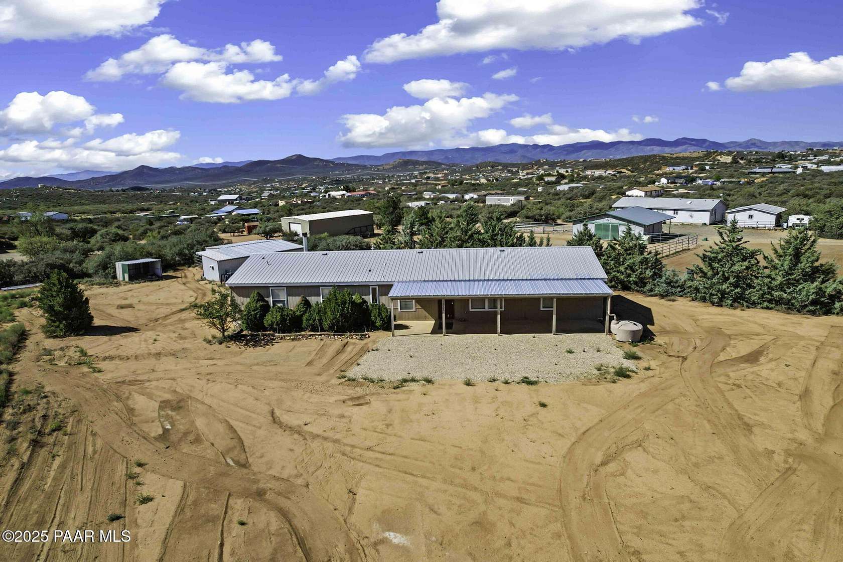 2 Acres of Residential Land with Home for Sale in Dewey-Humboldt, Arizona