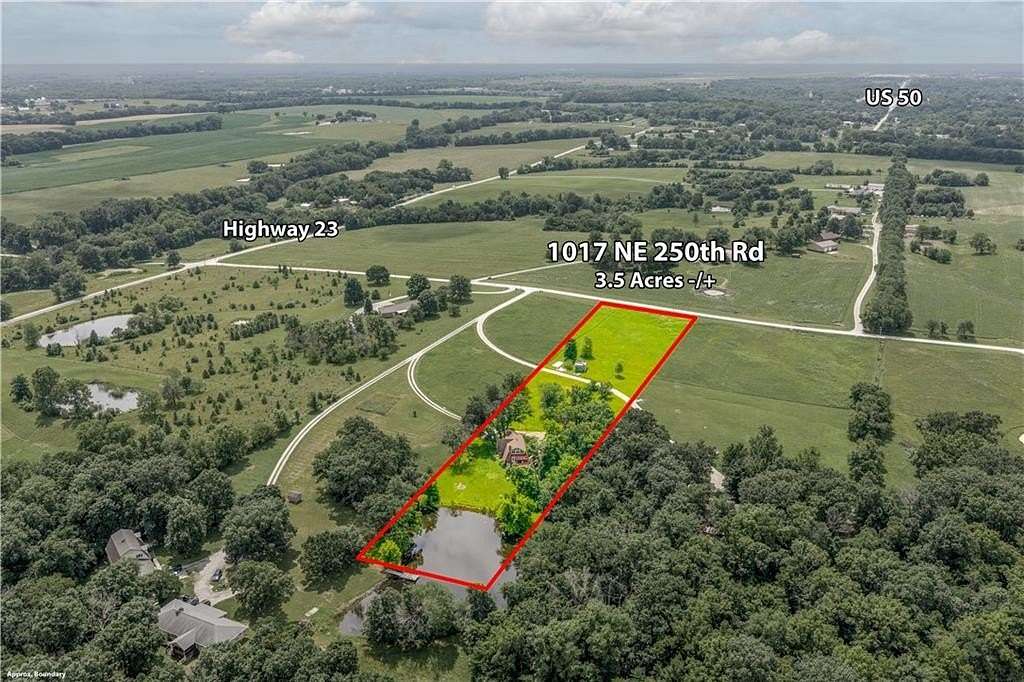 3.5 Acres of Land with Home for Sale in Knob Noster, Missouri