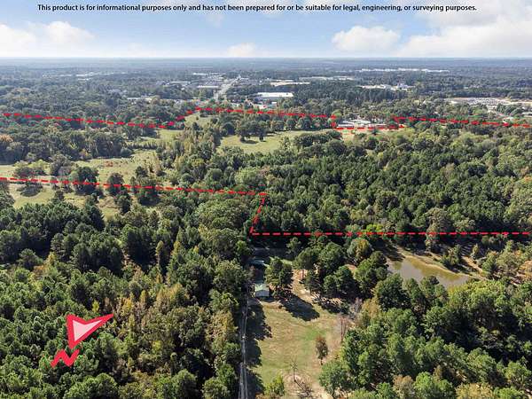 131 Acres of Recreational & Residential Land for Sale in Longview, Texas