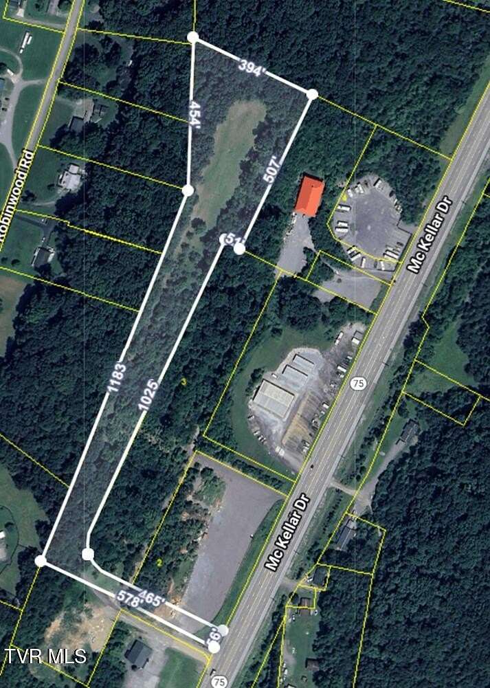 6.6 Acres of Commercial Land for Sale in Kingsport, Tennessee