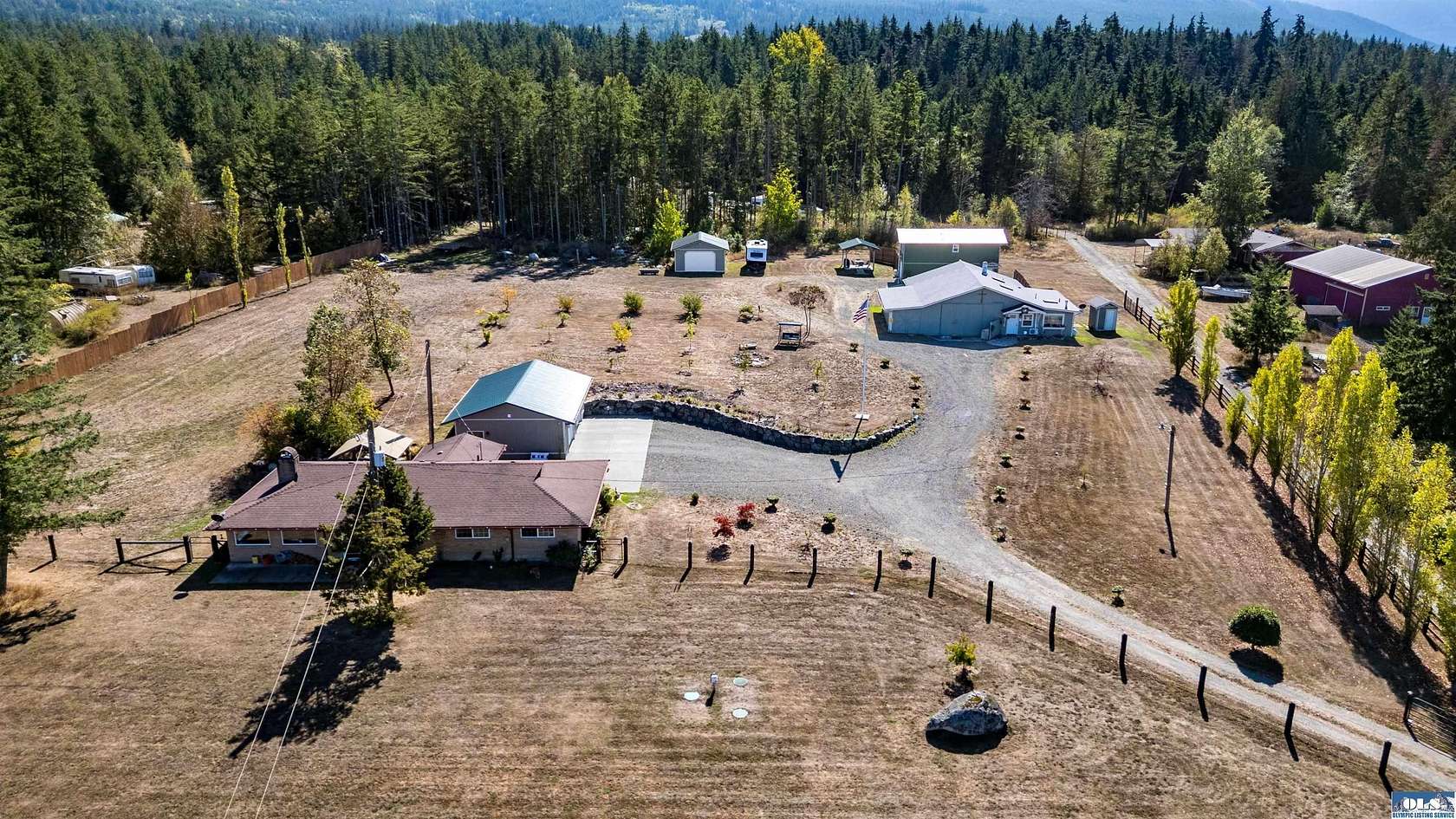 5 Acres of Land with Home for Sale in Sequim, Washington
