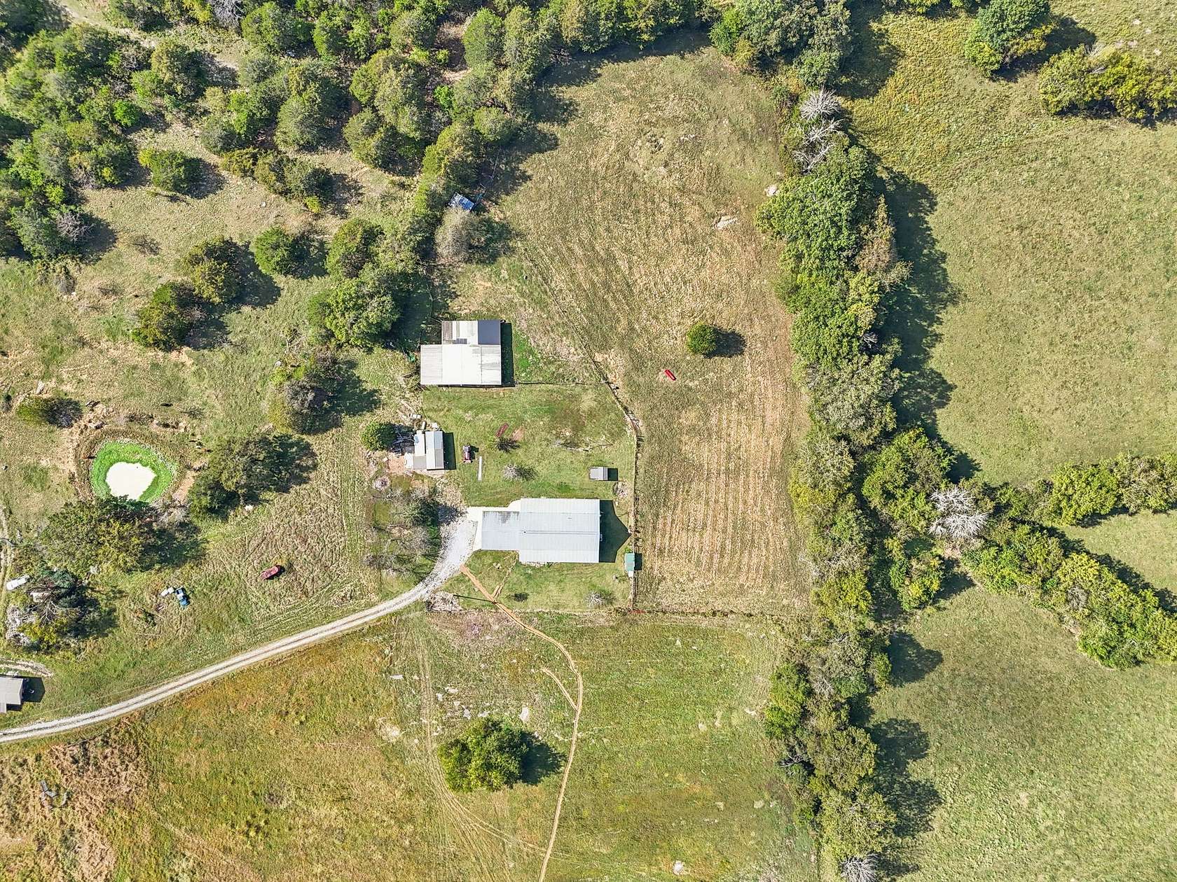 12.9 Acres of Land with Home for Sale in Fayetteville, Tennessee