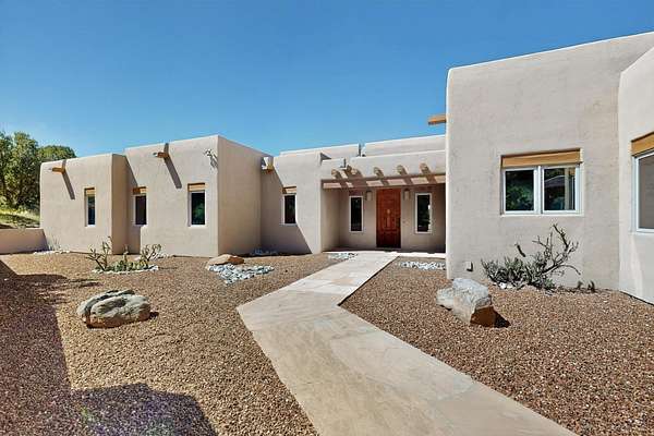 4.3 Acres of Residential Land with Home for Sale in Santa Fe, New Mexico
