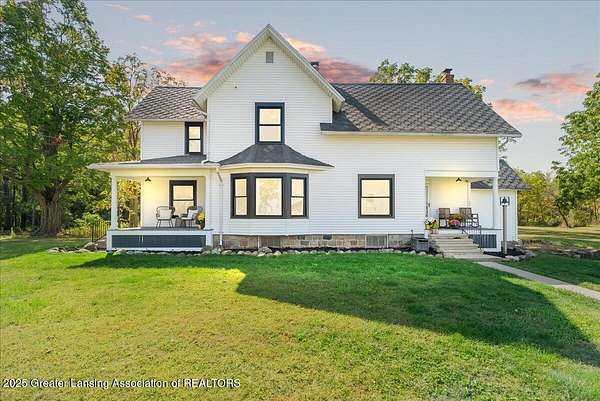 9.5 Acres of Residential Land with Home for Sale in Potterville, Michigan