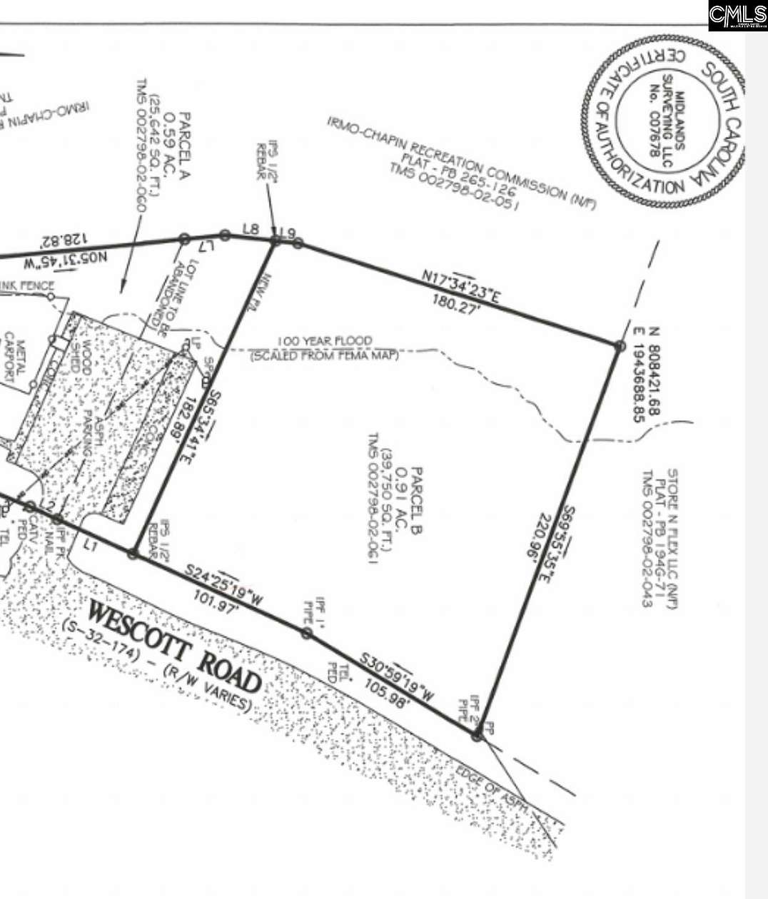 0.91 Acres of Commercial Land for Sale in Columbia, South Carolina