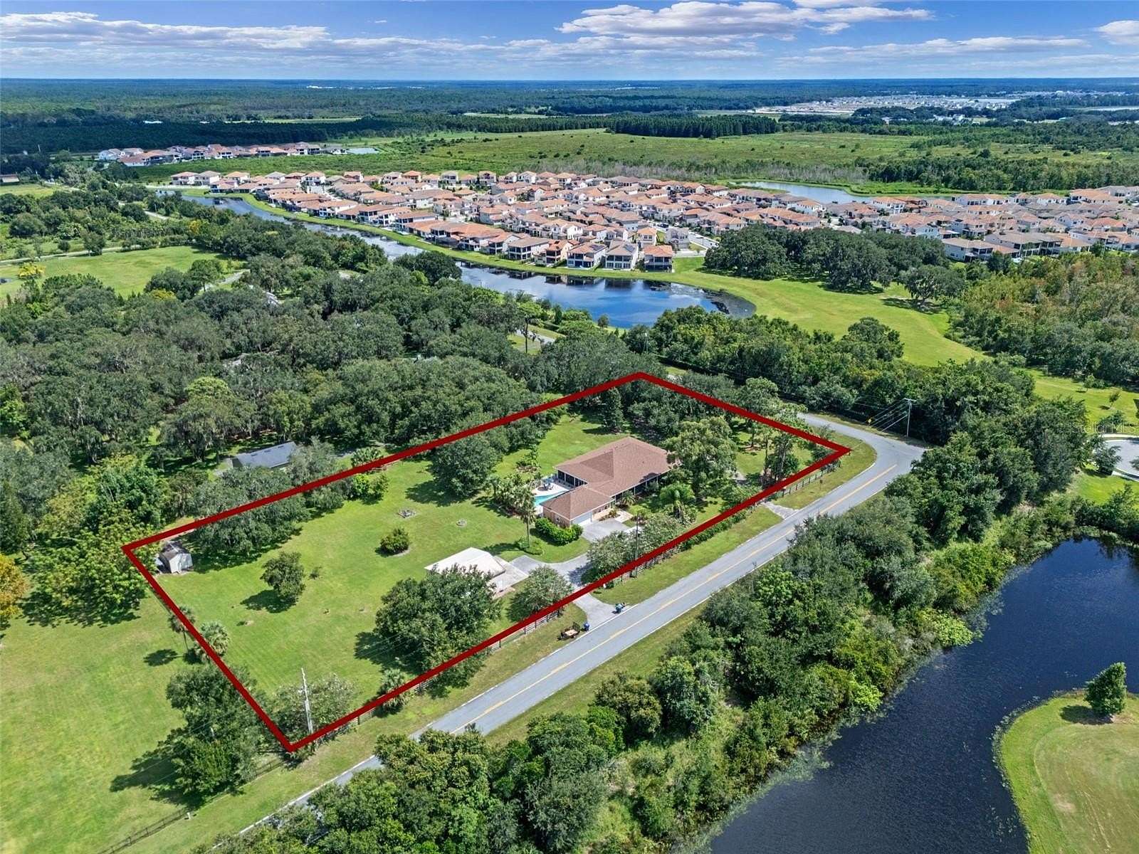 2.5 Acres of Residential Land with Home for Sale in Orlando, Florida