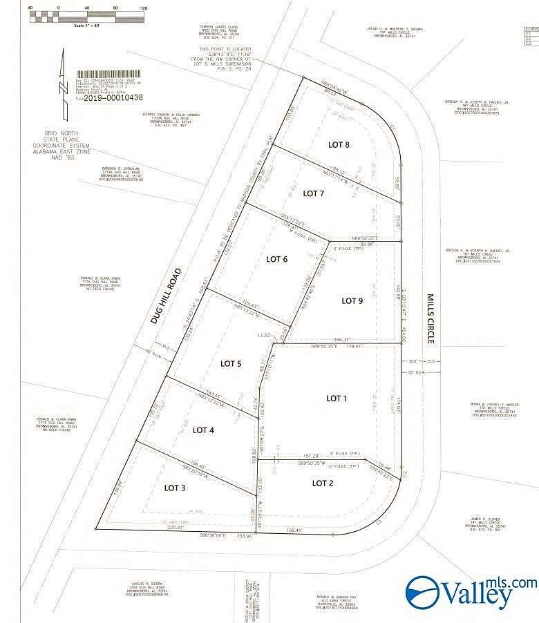 0.63 Acres of Land for Sale in Brownsboro, Alabama