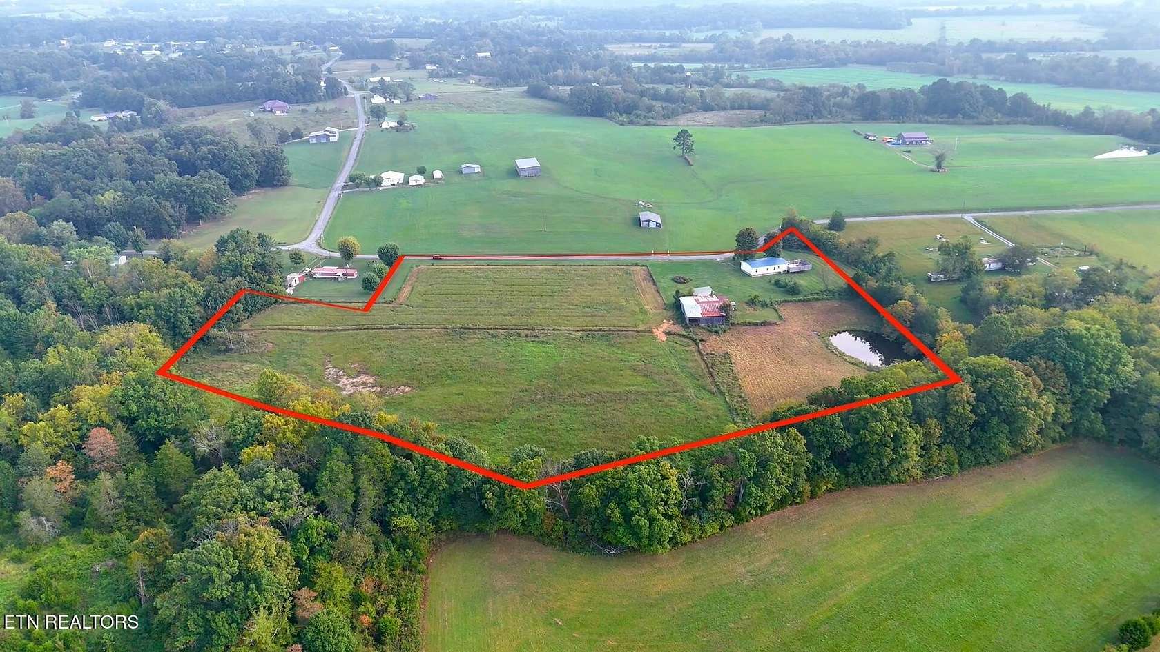 10.4 Acres of Land with Home for Sale in Mosheim, Tennessee
